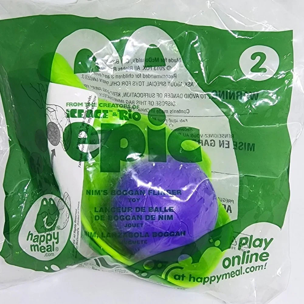 2013 Ice Age Rio EPIC NIMS Boggan Flinger #2 McDonald's Happy Meal Toy - NEW